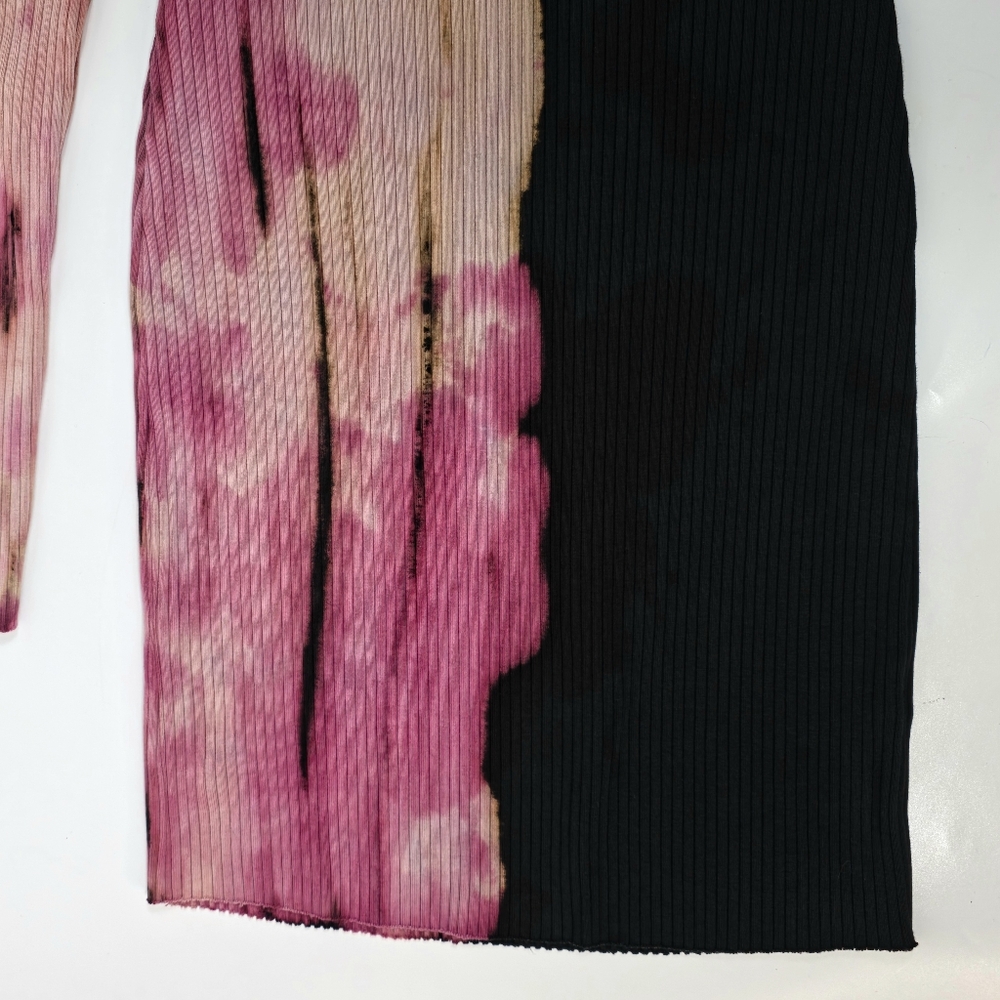 Cotton Citizen Ibiza Polo Dress M Lychee Ombre Bodycon Ribbed USA - Picture 12 of 16